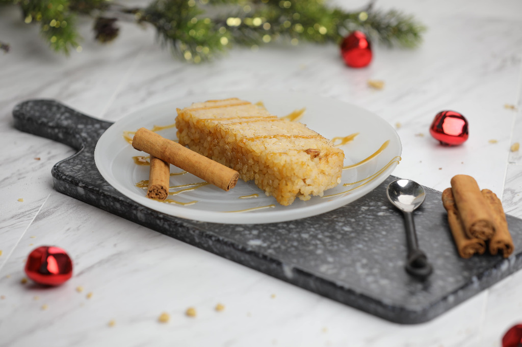 Budín de Arroz con Turrón